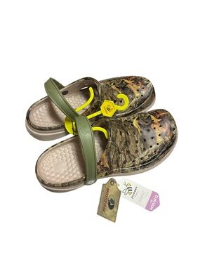 Joybees Mossy Oak Camouflage Slip-On Clog Mules with Olive Strap Unisex